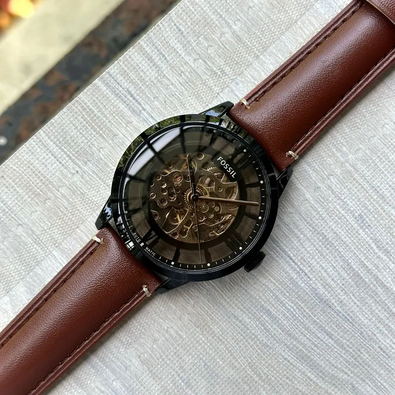 Fossil Townsman Dark Brown Leather Men's Watch | ME3098